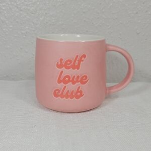 Walgreens Pink with Cream 'Self Love Club' 12oz Coffee Mug